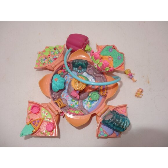 Polly Pocket Fountain Fantasy Waterlily Pink Lotus Flower Bluebird Vintage 1996 - Picture 12 of 16